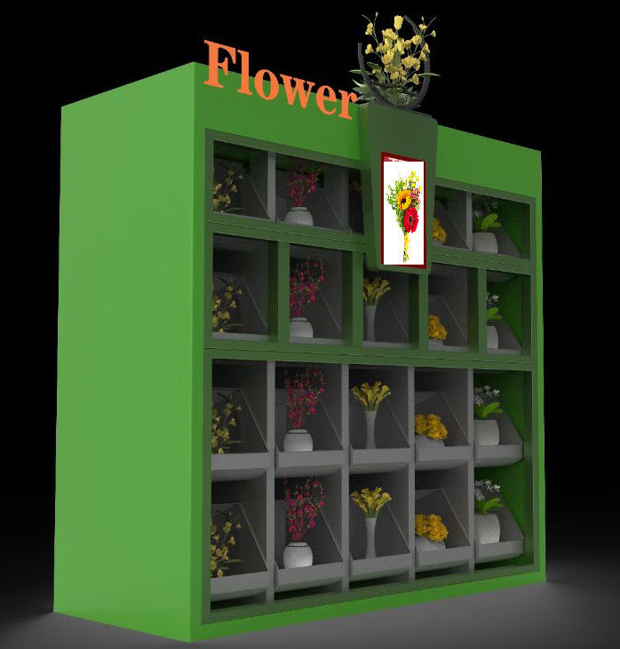 Metro Station Floral Bouquet Vending Machine QR Code Login