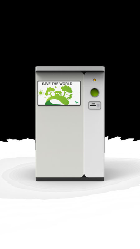 Party Show Aluminum Can Recycling Machine With 50 Inch Advertising Screen